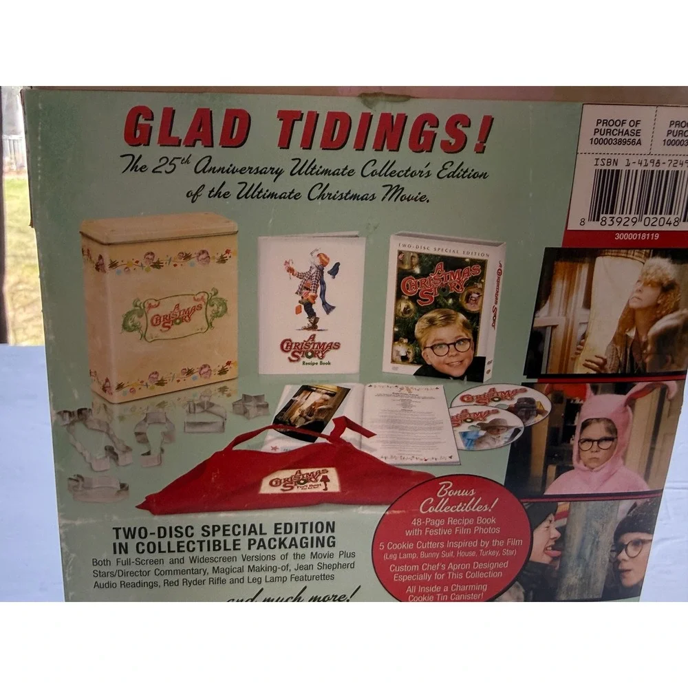 A Christmas Story 25th‎ Anniversary Collector Tin Set DVD Apron Cutters Book